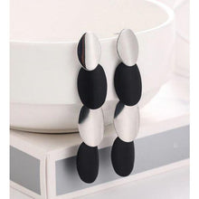 Load image into Gallery viewer, Women Golden Drop Geometric Black Long Hanging Earrings Retail freeshipping - Tyche Ace