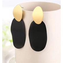 Load image into Gallery viewer, Women Golden Drop Geometric Black Long Hanging Earrings Retail freeshipping - Tyche Ace