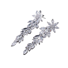 Load image into Gallery viewer, Women Gorgeous Flower Cluster Long Dangle Drop Earrings freeshipping - Tyche Ace