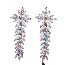 Load image into Gallery viewer, Women Gorgeous Flower Cluster Long Dangle Drop Earrings freeshipping - Tyche Ace