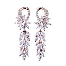 Load image into Gallery viewer, Women Gorgeous Flower Cluster Long Dangle Drop Earrings freeshipping - Tyche Ace