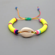 Load image into Gallery viewer, Women Handmade Colourful Seashell Heishi Disc Shell Adjustable Bracelet freeshipping - Tyche Ace