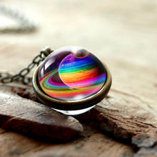 Load image into Gallery viewer, Women Handmade Galaxy Double Sided Universe Pendant Necklaces freeshipping - Tyche Ace