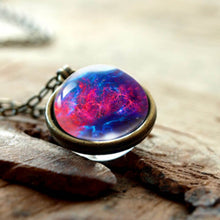 Load image into Gallery viewer, Women Handmade Galaxy Double Sided Universe Pendant Necklaces freeshipping - Tyche Ace