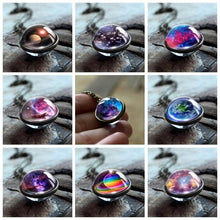 Load image into Gallery viewer, Women Handmade Galaxy Double Sided Universe Pendant Necklaces freeshipping - Tyche Ace