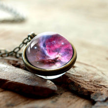 Load image into Gallery viewer, Women Handmade Galaxy Double Sided Universe Pendant Necklaces freeshipping - Tyche Ace