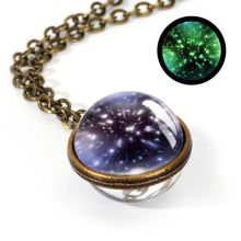 Load image into Gallery viewer, Women Handmade Galaxy Double Sided Universe Pendant Necklaces freeshipping - Tyche Ace