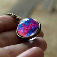 Load image into Gallery viewer, Women Handmade Galaxy Double Sided Universe Pendant Necklaces freeshipping - Tyche Ace
