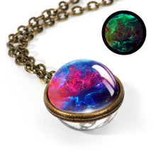 Load image into Gallery viewer, Women Handmade Galaxy Double Sided Universe Pendant Necklaces freeshipping - Tyche Ace