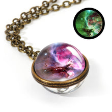 Load image into Gallery viewer, Women Handmade Galaxy Double Sided Universe Pendant Necklaces freeshipping - Tyche Ace