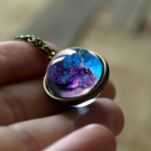 Load image into Gallery viewer, Women Handmade Galaxy Double Sided Universe Pendant Necklaces freeshipping - Tyche Ace