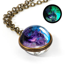 Load image into Gallery viewer, Women Handmade Galaxy Double Sided Universe Pendant Necklaces freeshipping - Tyche Ace