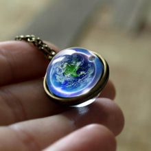 Load image into Gallery viewer, Women Handmade Galaxy Double Sided Universe Pendant Necklaces freeshipping - Tyche Ace