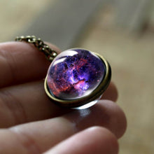 Load image into Gallery viewer, Women Handmade Galaxy Double Sided Universe Pendant Necklaces freeshipping - Tyche Ace