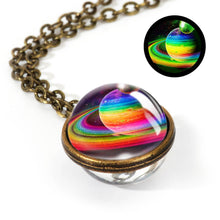 Load image into Gallery viewer, Women Handmade Galaxy Double Sided Universe Pendant Necklaces freeshipping - Tyche Ace