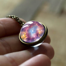 Load image into Gallery viewer, Women Handmade Galaxy Double Sided Universe Pendant Necklaces freeshipping - Tyche Ace
