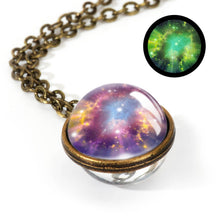 Load image into Gallery viewer, Women Handmade Galaxy Double Sided Universe Pendant Necklaces freeshipping - Tyche Ace