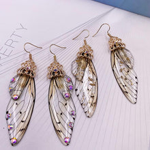 Load image into Gallery viewer, Women Handmade Magical Butterfly Simulation Wing Earrings freeshipping - Tyche Ace