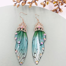 Load image into Gallery viewer, Women Handmade Magical Butterfly Simulation Wing Earrings freeshipping - Tyche Ace