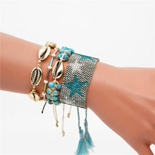 Load image into Gallery viewer, Women Handmade Miyuki Seeds Beads Shell Design Charm Bracelet Set freeshipping - Tyche Ace
