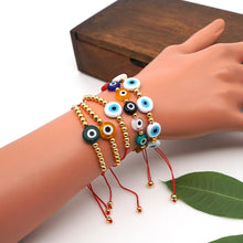 Load image into Gallery viewer, Women Handmade Multicolour Stackable Rope Adjustable Bracelet freeshipping - Tyche Ace