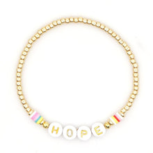 Load image into Gallery viewer, Women Handmade Vinyl Bohemian Gold Coloured Letter Beads Bracelets freeshipping - Tyche Ace