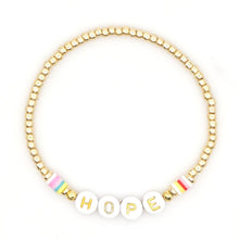 Load image into Gallery viewer, Women Handmade Vinyl Bohemian Gold Coloured Letter Beads Bracelets freeshipping - Tyche Ace