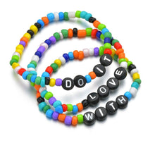 Load image into Gallery viewer, Women Handmade Weave Rope Multilayer Eye Shell Letter Beaded Charm Bracelet freeshipping - Tyche Ace
