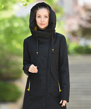 Load image into Gallery viewer, Women Hooded Thin Cotton Long Windproof Stylish Coat freeshipping - Tyche Ace
