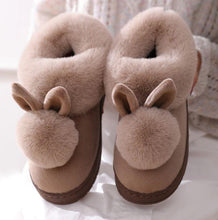 Load image into Gallery viewer, Women Indoor Warm Winter Cotton Rabbit Ear Plush Slippers freeshipping - Tyche Ace
