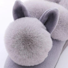 Load image into Gallery viewer, Women Indoor Warm Winter Cotton Rabbit Ear Plush Slippers freeshipping - Tyche Ace