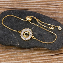 Load image into Gallery viewer, Women Initial Cubic Zircon Letter Charm Adjustable Bracelets freeshipping - Tyche Ace