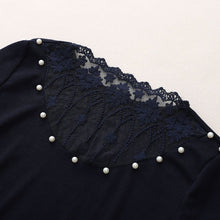 Load image into Gallery viewer, Women Knitted Lace Patchwork Slim Fit Tops freeshipping - Tyche Ace