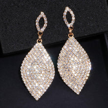 Load image into Gallery viewer, Women Large Rhinestone Teardrop Shape Crystal Earrings freeshipping - Tyche Ace