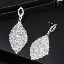 Load image into Gallery viewer, Women Large Rhinestone Teardrop Shape Crystal Earrings freeshipping - Tyche Ace