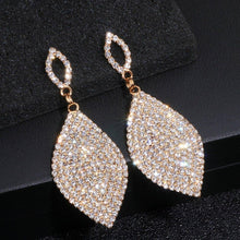 Load image into Gallery viewer, Women Large Rhinestone Teardrop Shape Crystal Earrings freeshipping - Tyche Ace