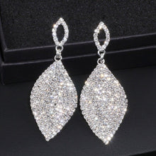 Load image into Gallery viewer, Women Large Rhinestone Teardrop Shape Crystal Earrings freeshipping - Tyche Ace