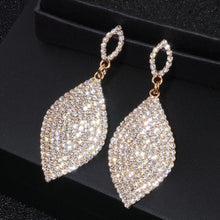 Load image into Gallery viewer, Women Large Rhinestone Teardrop Shape Crystal Earrings freeshipping - Tyche Ace