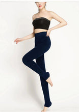 Load image into Gallery viewer, Women Large Size Winter High Waist Velvet Ankle-Length Stepped Foot Leggings freeshipping - Tyche Ace