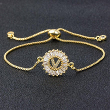 Load image into Gallery viewer, Women Letter Charm Adjustable Chain Bracelets freeshipping - Tyche Ace