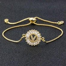 Load image into Gallery viewer, Women Letter Charm Adjustable Chain Bracelets freeshipping - Tyche Ace