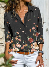 Load image into Gallery viewer, Women Long Sleeve Floral Print Casual Shirts freeshipping - Tyche Ace