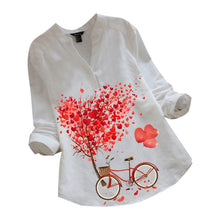 Load image into Gallery viewer, Women Long Sleeve V-Neck Casual Blouse freeshipping - Tyche Ace