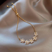 Load image into Gallery viewer, Women Luxury Flower Zircon Adjustable Bracelet freeshipping - Tyche Ace