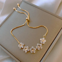 Load image into Gallery viewer, Women Luxury Flower Zircon Adjustable Bracelet freeshipping - Tyche Ace