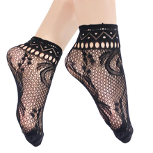 Load image into Gallery viewer, Women Mesh Silk Ultra-Thin Transparent Nylon Lace Socks freeshipping - Tyche Ace