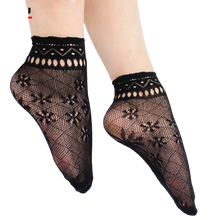 Load image into Gallery viewer, Women Mesh Silk Ultra-Thin Transparent Nylon Lace Socks freeshipping - Tyche Ace