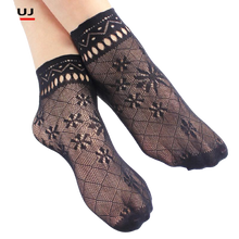 Load image into Gallery viewer, Women Mesh Silk Ultra-Thin Transparent Nylon Lace Socks freeshipping - Tyche Ace