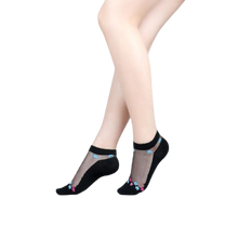 Load image into Gallery viewer, Women Mixed Fibre Crystal Silk Lace Mesh Fishnet Transparent Stretch Socks freeshipping - Tyche Ace