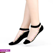 Load image into Gallery viewer, Women Mixed Fibre Lace Mesh Fishnet Transparent Socks freeshipping - Tyche Ace